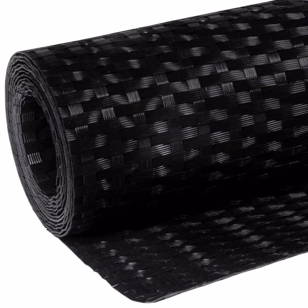 Berkfield Home Black Poly Rattan Balcony Screen, W: 1000 cm, H: 90 cm – 5