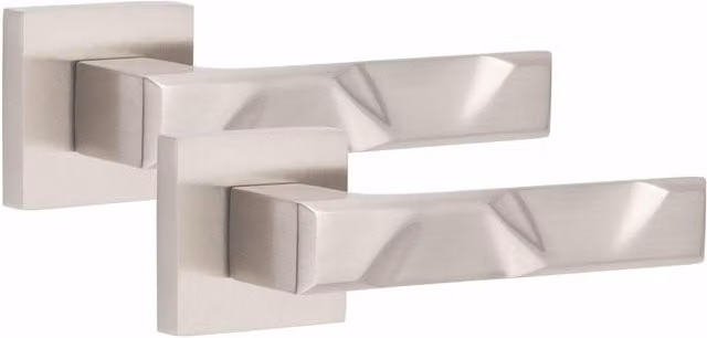 Golden Grace Brushed Silver Internal Door Handle Set