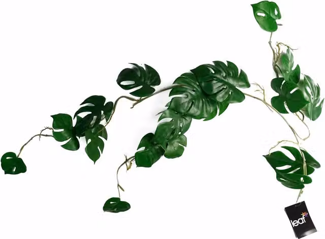 Realistic Green Artificial Trailing Hanging Monstera Cheese Plant