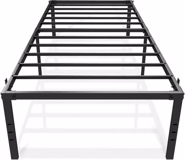 VOGREX Modern Twin Metal Bed Frame in Black – 1