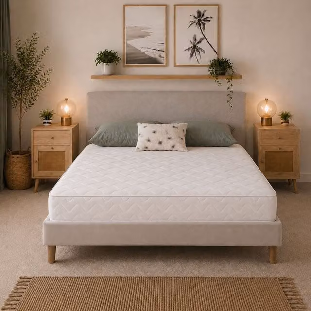 Starlight Beds Twilight Hybrid Memory Foam Spring Mattress, Soft Feel, White, W/D/H: 90 x 190 x 18 cm