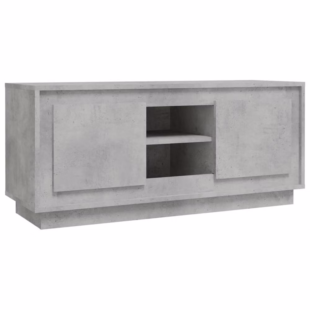 Berkfield Home TV Cabinet in Concrete Grey, W/D/H: 102 x 35 x 45 cm – 2