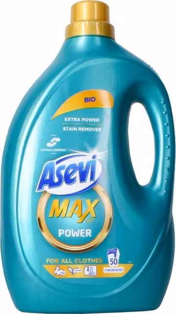 Asevi Max Power Bio Detergent, Turquoise, 2.5 l