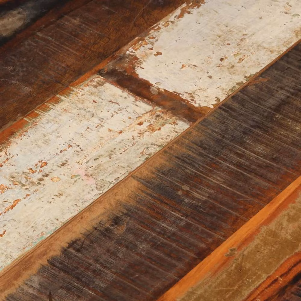 Berkfield Home Round Solid Reclaimed Wood Table Top, Brown, Diameter: 70 cm, Thickness: 1.5 cm – 4