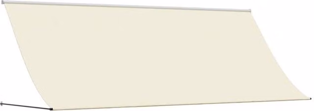 Berkfield Home Retractable Wall-Mounted Awning in Beige with Steel Frame, W: 400 cm, D: 150 cm