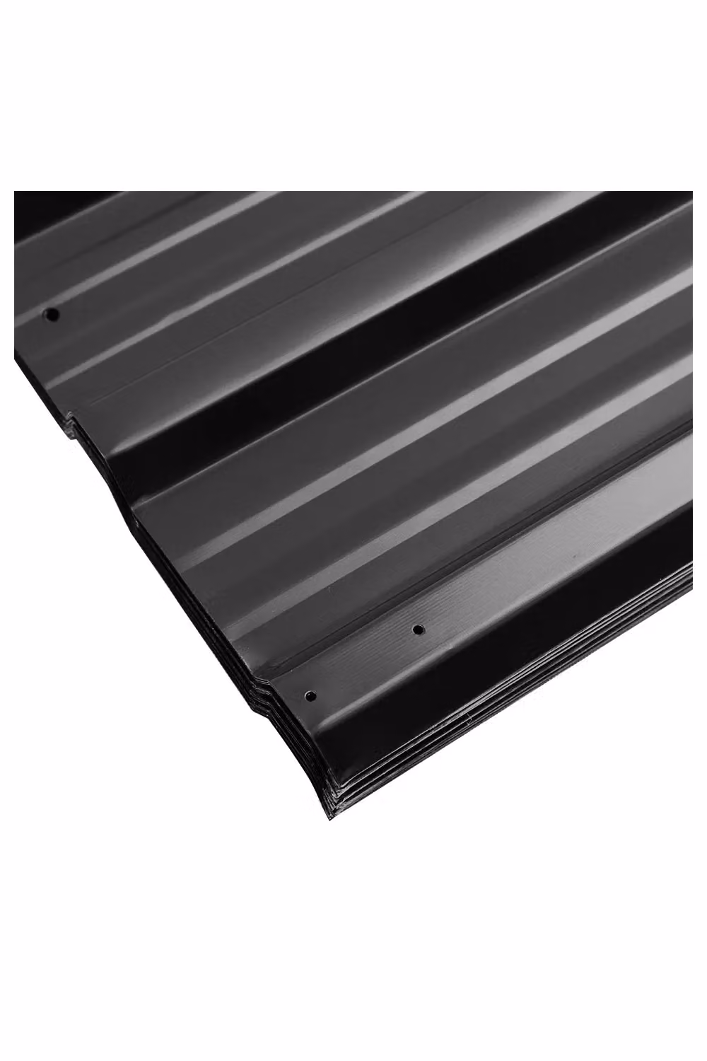 Living and Home 12-Piece Black Metal Corrugated Roofing Sheets – 4