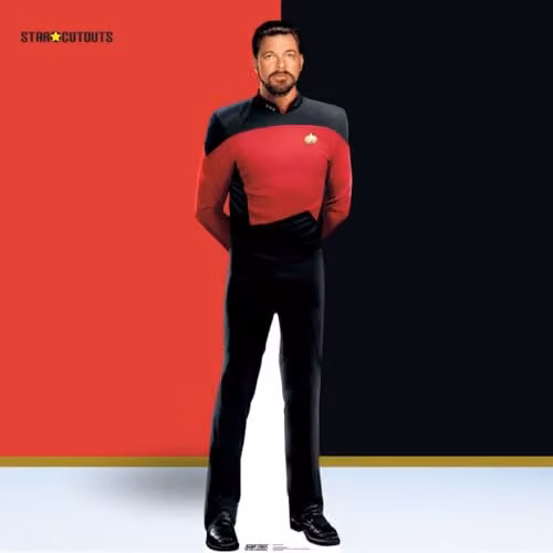 Star Cutouts SC4677 William Riker Cardboard Cut Out, Multicolour, Height: 192 cm – 4