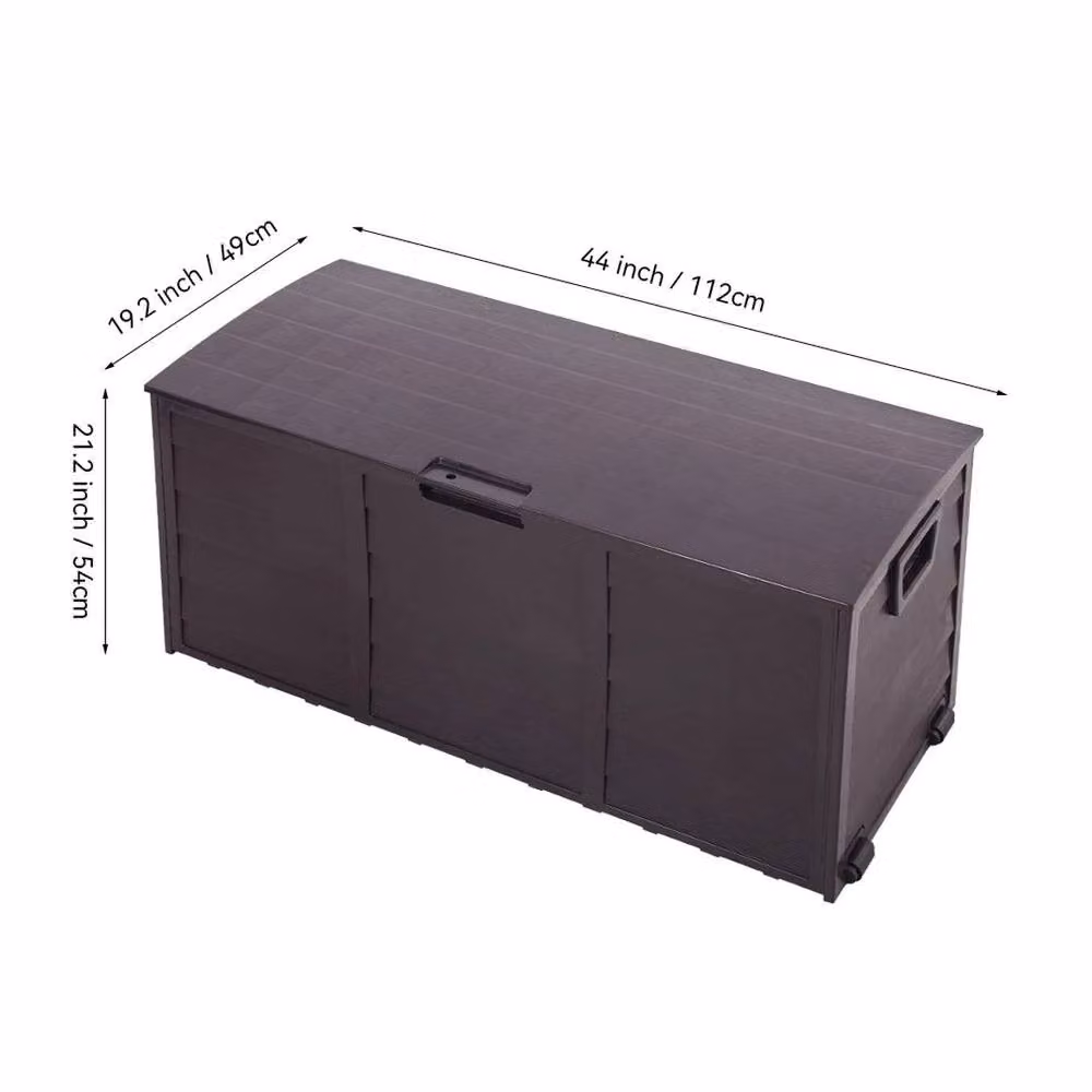 Kelvenix 290L Outdoor Garden Storage Deck Box in Black – 2