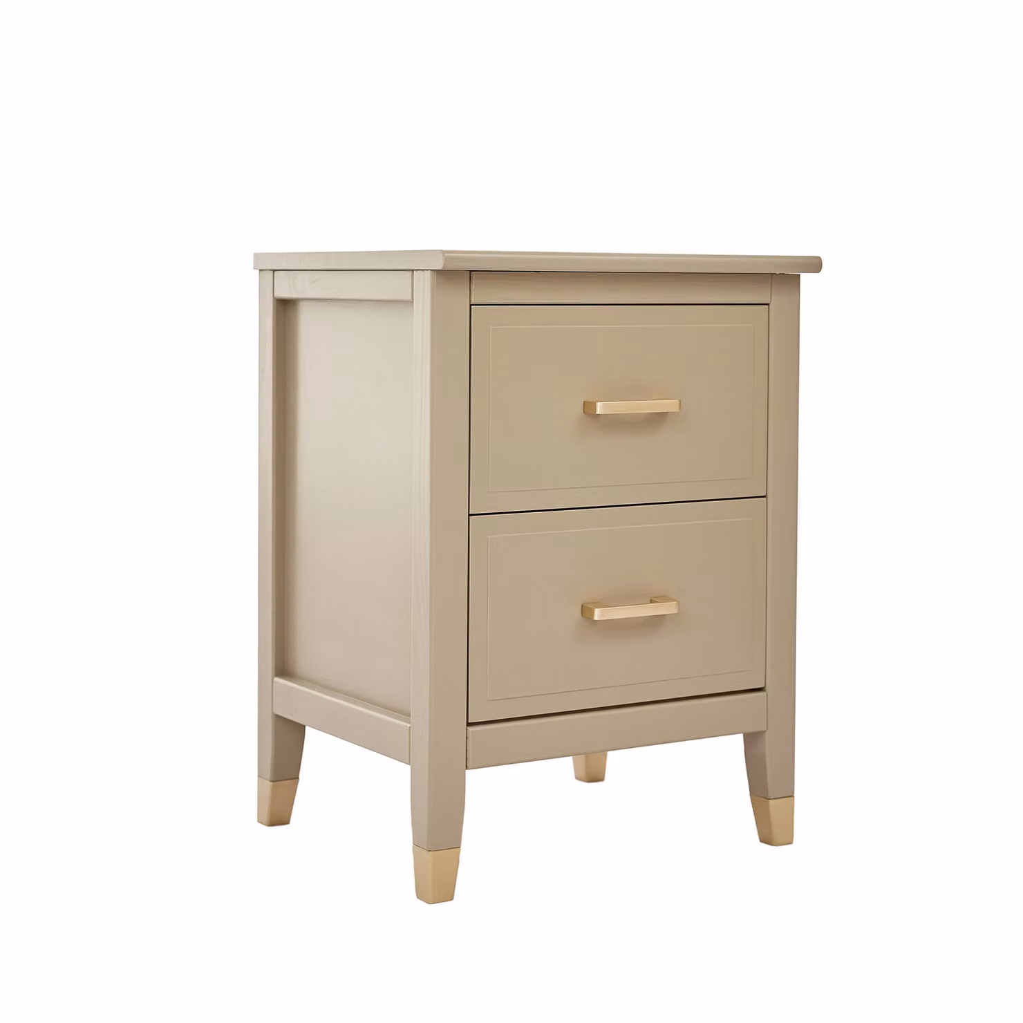 Cabinet Bits Palazzi 2 Drawer Bedside Table in Light Beige – 2
