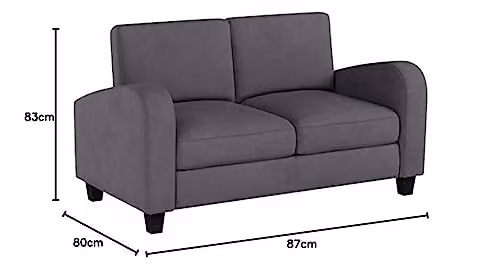 Julian Bowen Vivo Armchair in Dusk Grey Fabric with Solid Wood Frame – 2