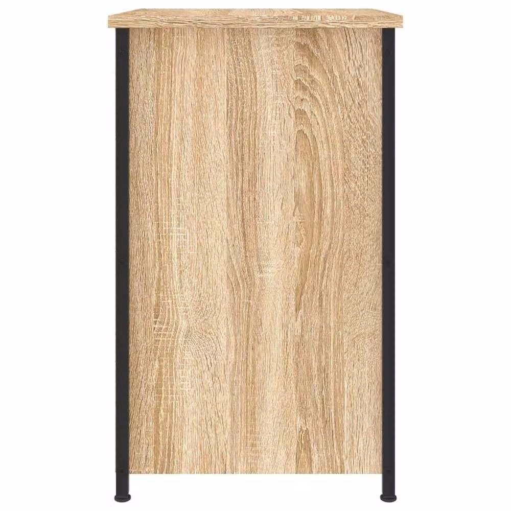 Berkfield Home Set of 2 Bedside Cabinets in Sonoma Oak, Brown, W/D/H: 40 x 36 x 60 cm – 3