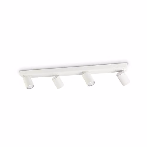 Netlighting Rudy 4-Light Adjustable Ceiling Spotlight Lamp in White with GU10 LED Compatibility