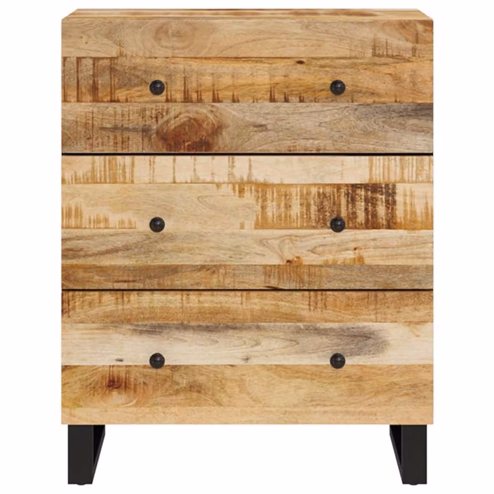 Berkfield Home Mango Wood Sideboard in Brown, W/D/H: 60 x 33 x 75 cm – 2