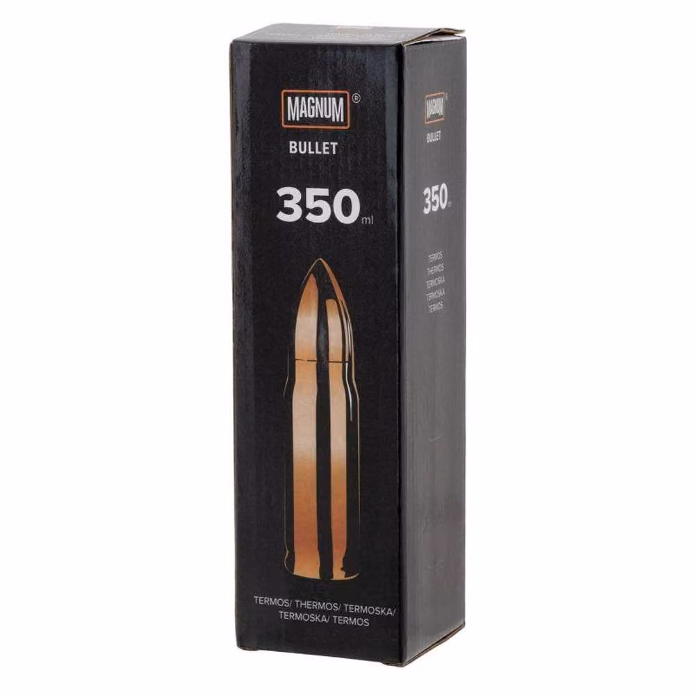 Magnum Bullet Vacuum Insulated Stainless Steel Thermal Flask, Gold, 350ml – 2