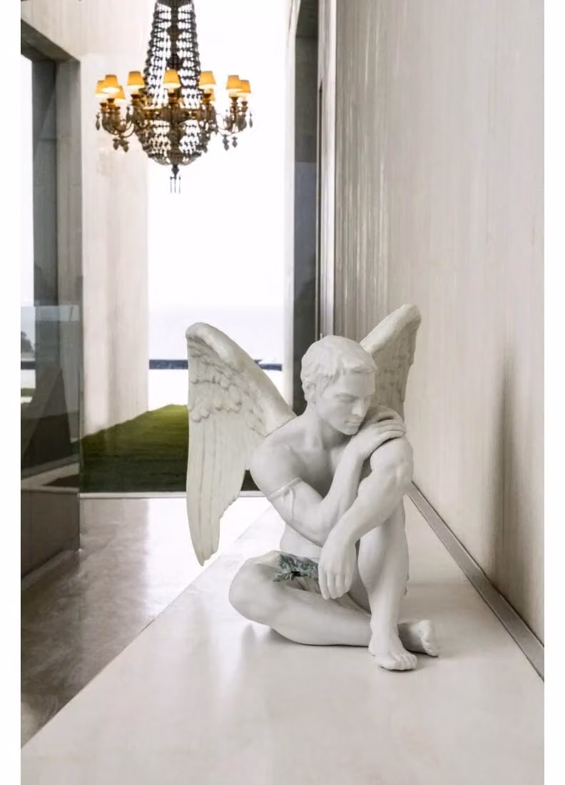 Lladró Protective Angel Porcelain Figurine in White