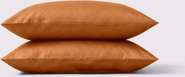 Bedable Cotton Sateen Pillowcase Pair, 460 Thread Count, Terracotta – 3