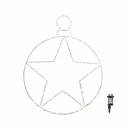 Samuel Alexander White Metal Hanging Christmas Star Bauble – 2