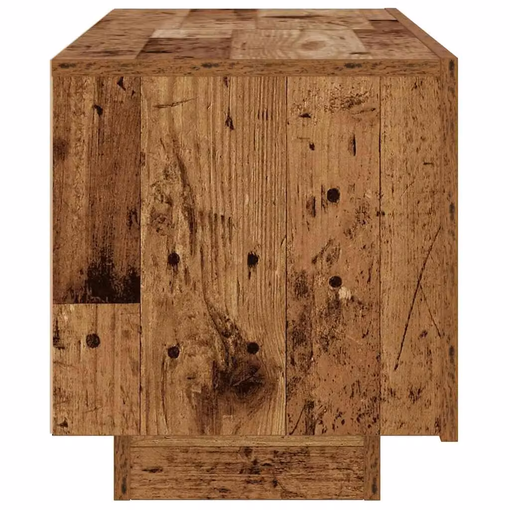 Berkfield Home Rustic Old Wood TV Cabinet in Brown, W/D/H: 100 x 35 x 40 cm – 4