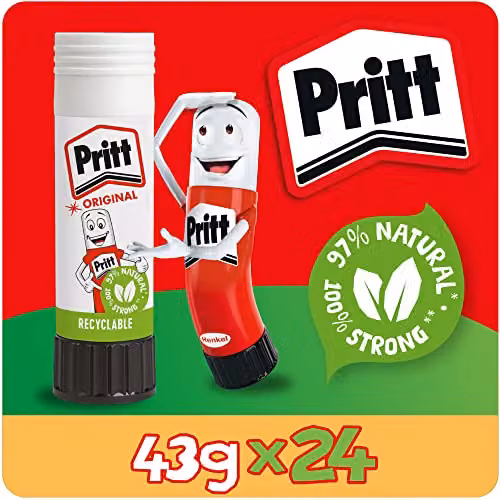 Pritt Stick Glue for School and Craft Activities, 24 x 43 g – 3