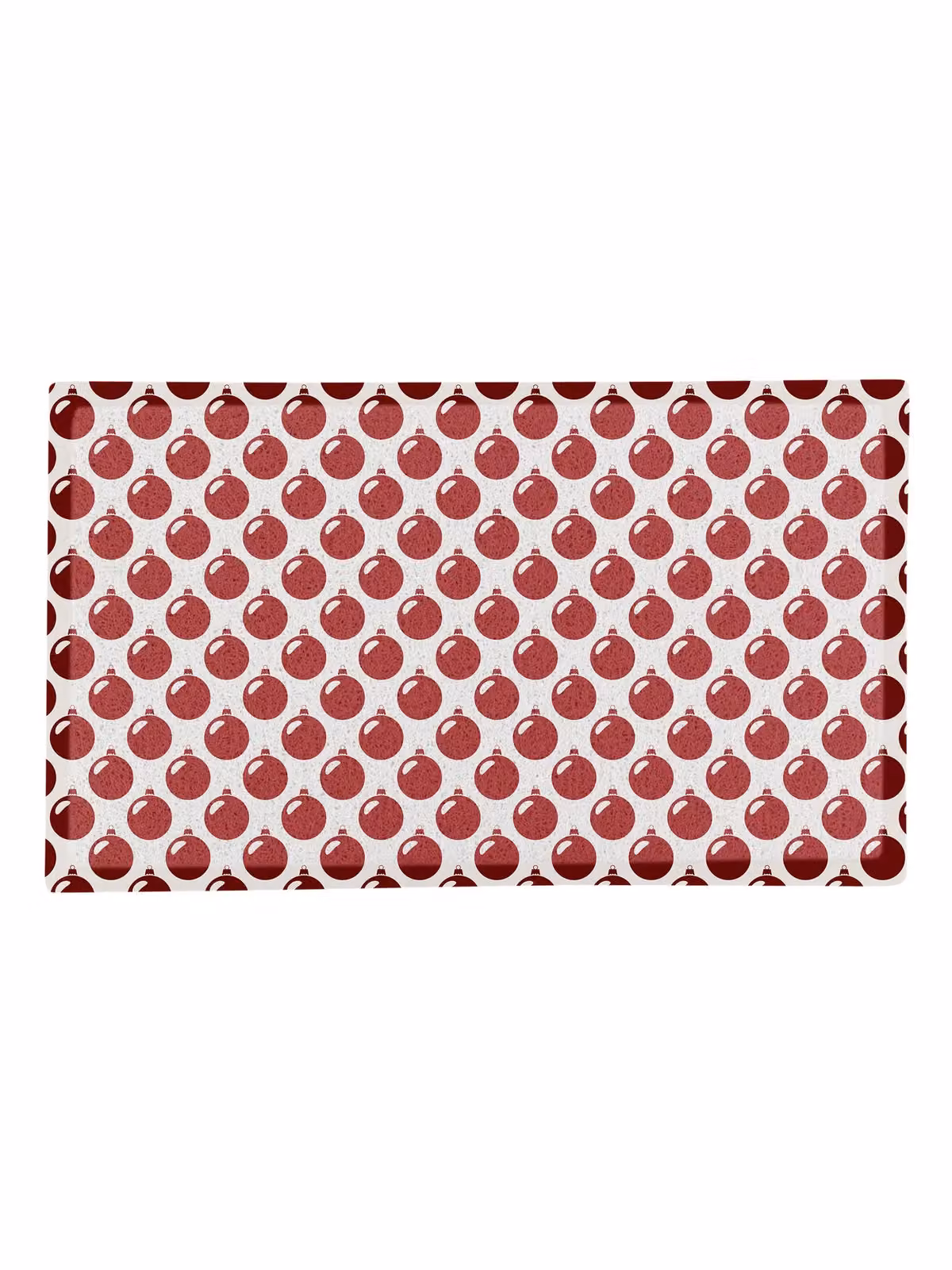 Artsy Mats Red Bauble Pattern Christmas Doormat, W/D/H: 70 x 40 cm – 3