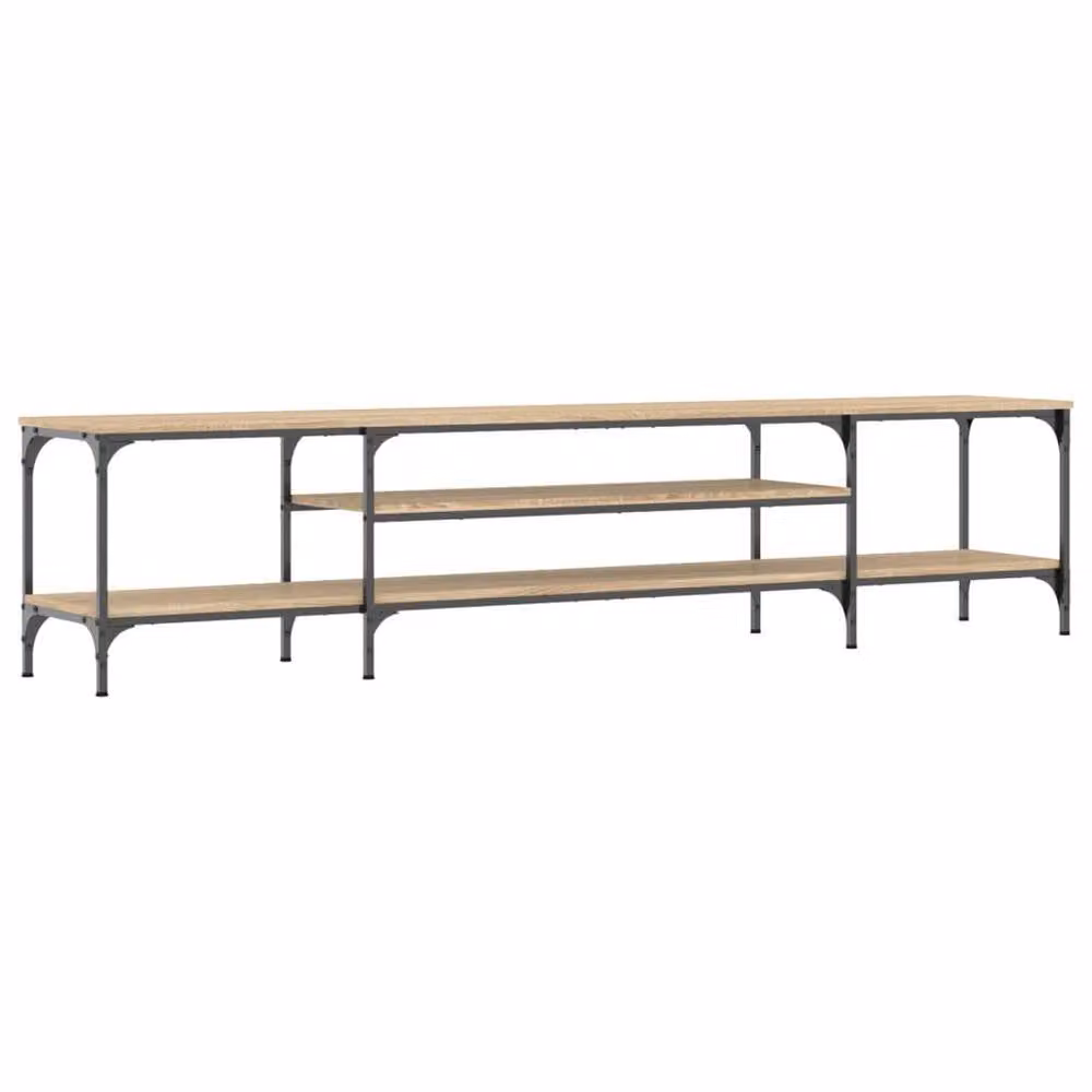 Berkfield Home Industrial TV Cabinet in Sonoma Oak, W/D/H: 201 x 35 x 45 cm – 3