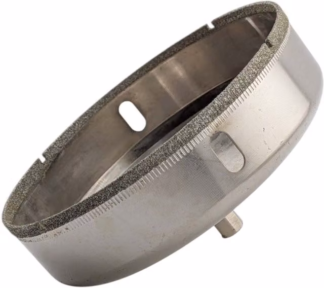 OKODOKO Diamond Hole Saw Drill Bit for Tile, Glass, Marble and Ceramic, Diameter: 11.5 cm, Silver