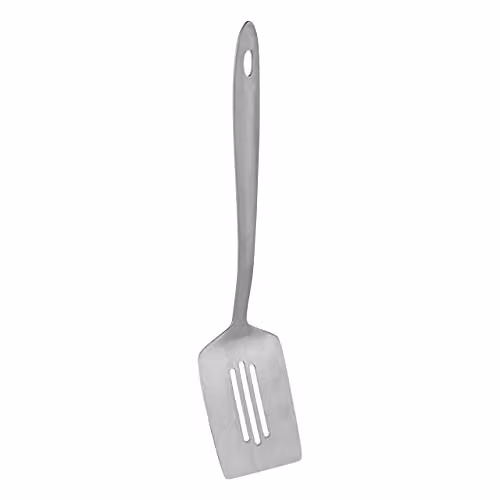Orsina Stainless Steel Slotted Turner in Silver, W/D/H: 3 x 34 x 8 cm