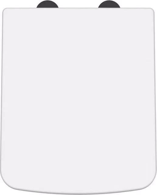 Balterley Square Soft Close Top Fix Toilet Seat in White W/D/H: 43.5 x 35.8 x 35.0 cm