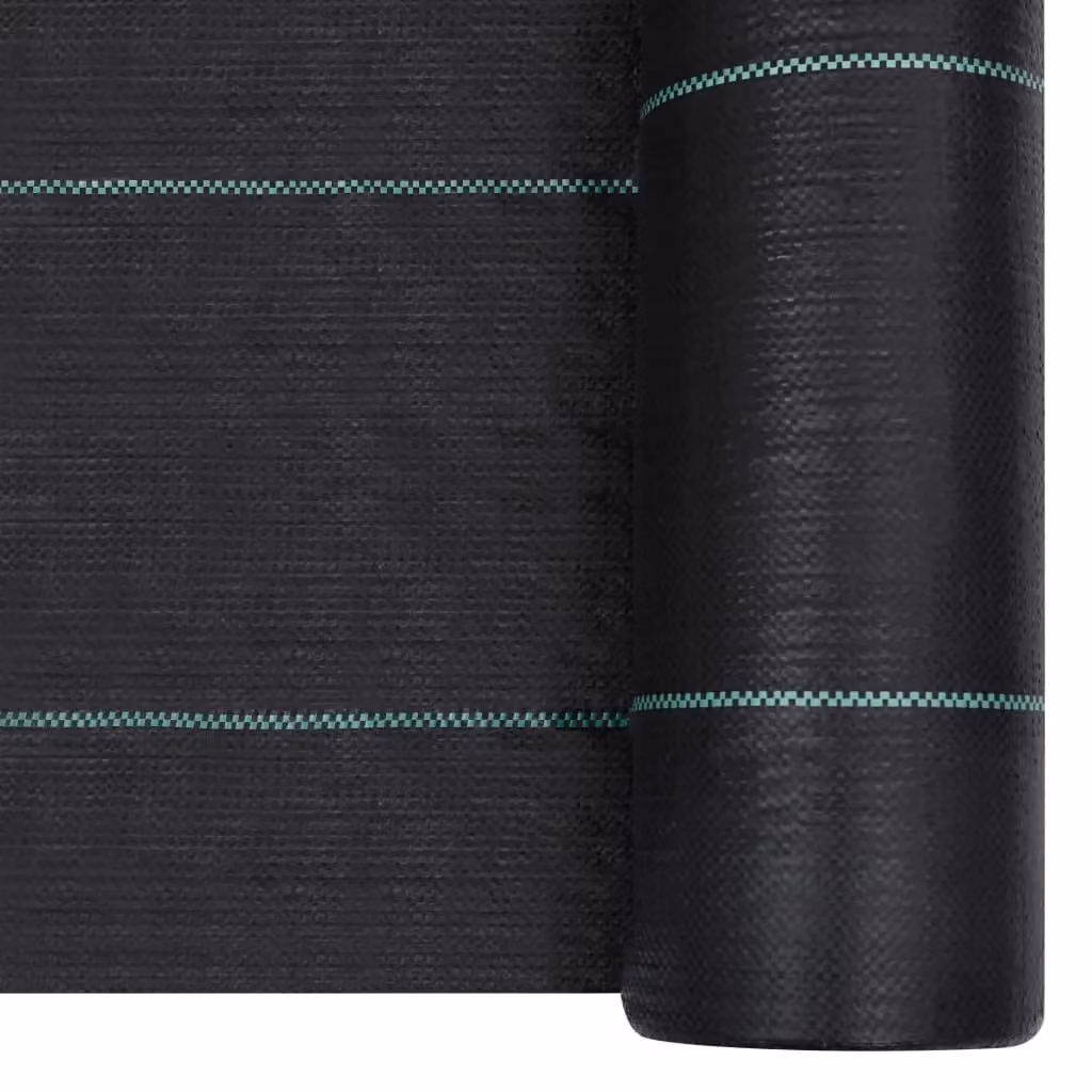 Berkfield Home Black Mechanical Weed and Root Control Mat, 2 x 5 m – 2