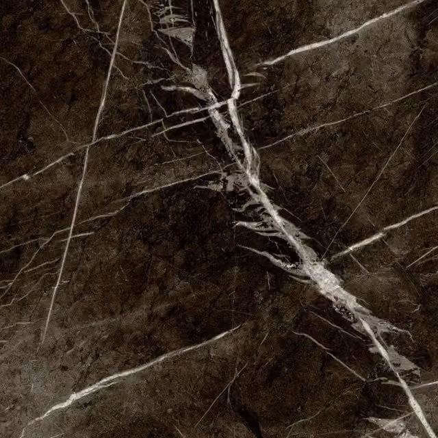 Vinyl Flooring UK Black Stone Effect 2.5mm Vinyl Flooring Sheet, W: 400 cm, L: 600 cm