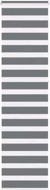 Berkfield Home Zebra Day and Night Blind in Grey Polyester, W: 65 cm, H: 230 cm