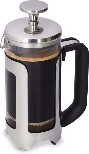 La Cafetiere Roma Stainless Steel French Press Coffee Maker, Silver, 450ml – 4