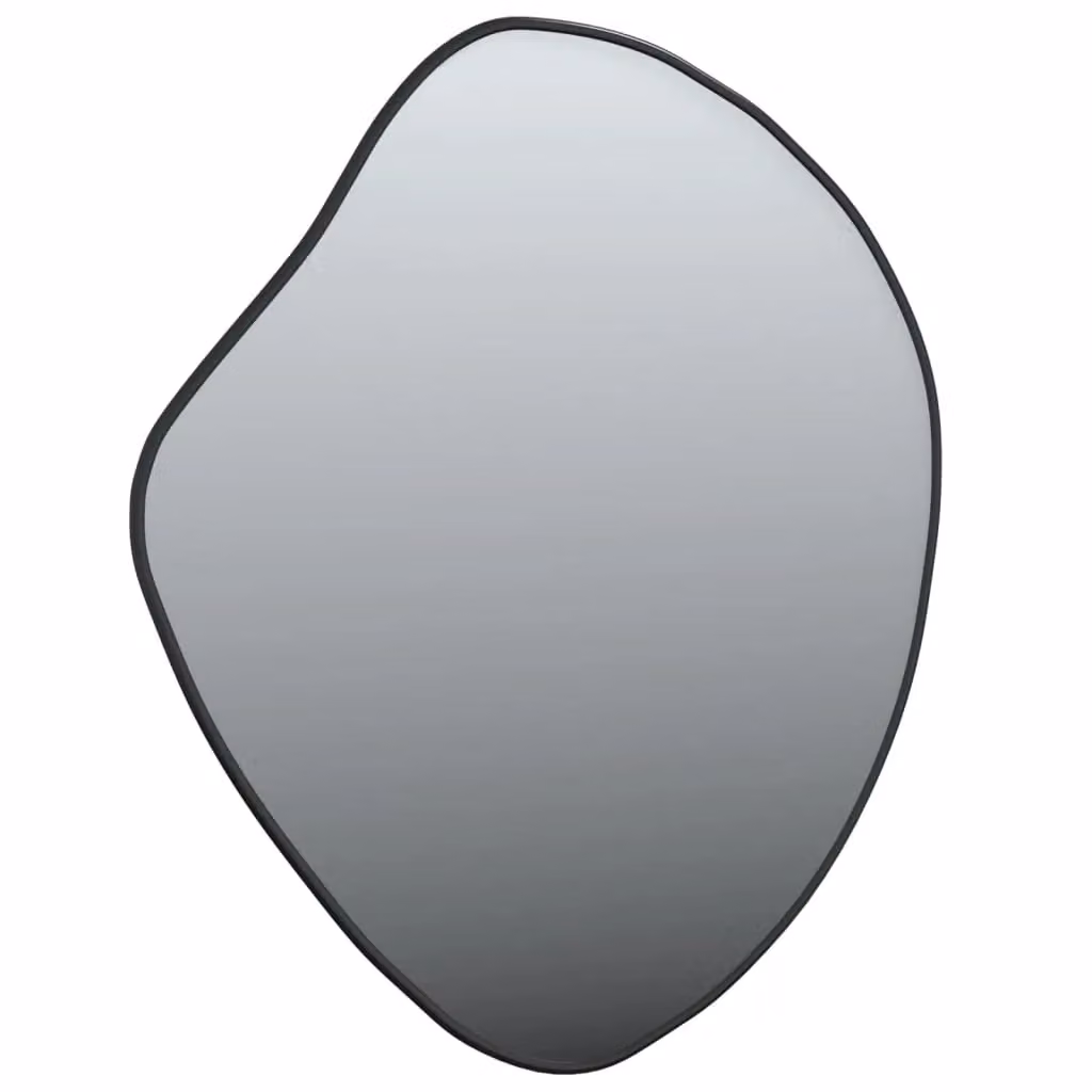 Berkfield Home Minimalist Rectangular Wall Mirror in Black, W: 60 cm, H: 50 cm – 2