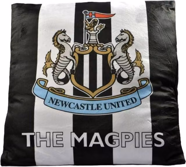 Newcastle United FC St James Park Stadium Filled Cushion, Black, W/D/H: 40 x 40 x 40 cm