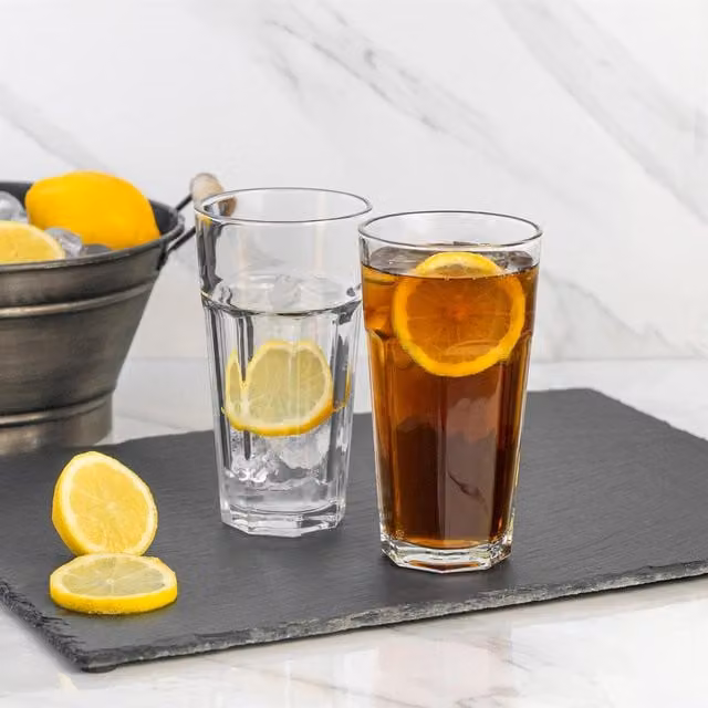 LAV Aras Transparent Tumbler Highball Glasses, Pack of 6