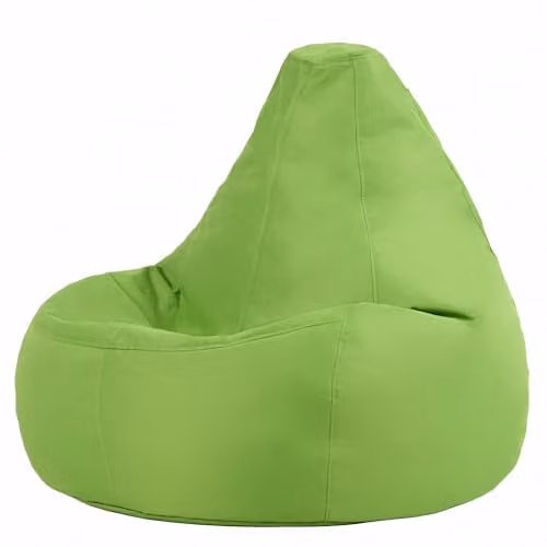 ICON Green Outdoor and Indoor Adult Bean Bag Chair with Water Repellent Fabric