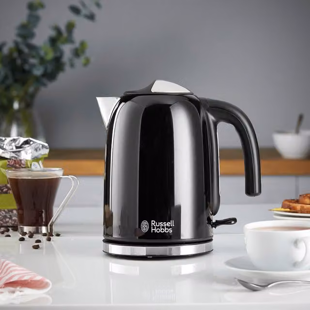 Russell Hobbs Colours Plus Kettle, Black, 1.7 l