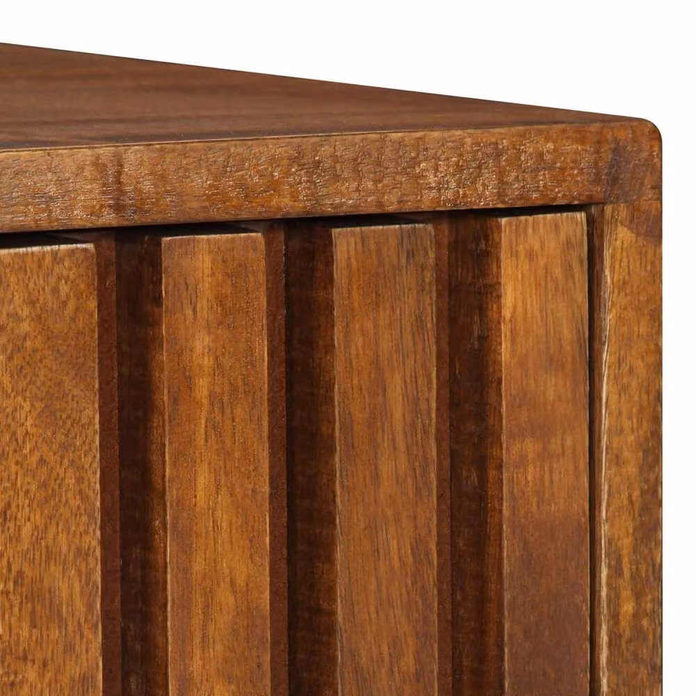 Berkfield Home Bedside Cabinet in Brown Solid Mango Wood, W/D/H: 40 x 30 x 50 cm – 4