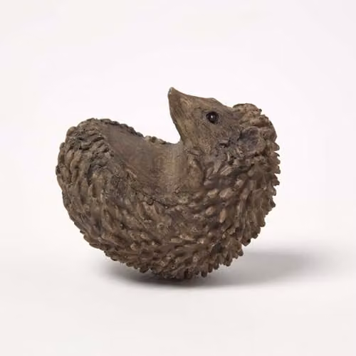 Homescapes Hedgehog Hanging Pot Hanger Ornament in Brown – 1