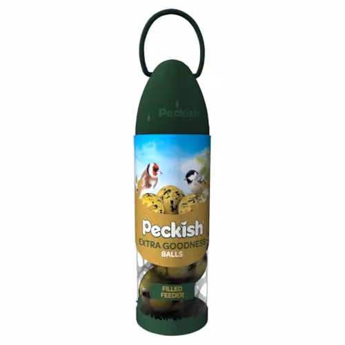 Peckish Extra Goodness Fatballs with Ready To Use Feeder, Green, Large