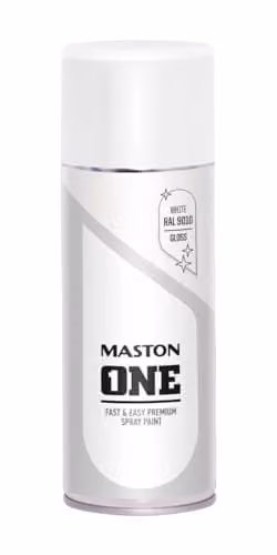 Maston Spray Paint ONE Gloss White RAL 9010 400ml