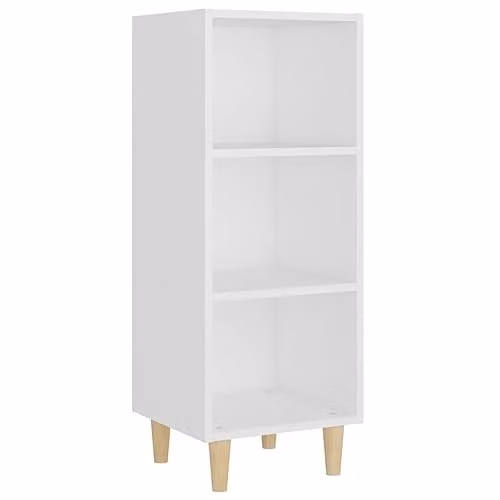 vidaXL White Matt Sideboard in Engineered Wood, W/D/H: 34.5 x 32.5 x 90 cm – 1