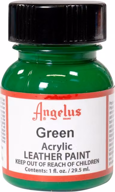 Angelus Acrylic Leather Paint Green 1oz