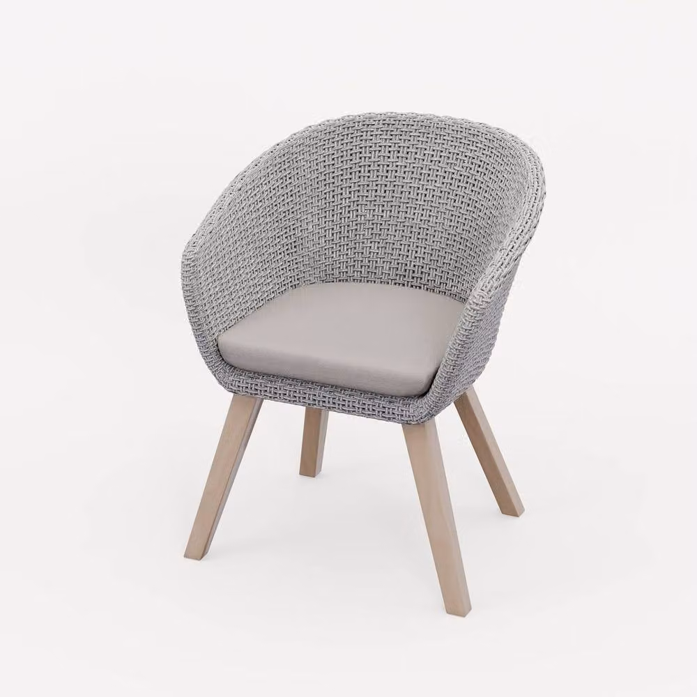 Royalcraft Modern Garden Dining Chairs, Set of 2, Grey – 2