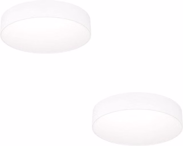 Loops 2 Pack Modern White LED Ceiling Lights with Bulbs Included – 1