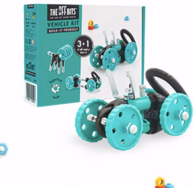 OFFBITS BuggyBit Build it Yourself Vehicle Toy in Green and Turquoise