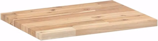 Berkfield Home Compact Floating Shelf in Brown Untreated Solid Acacia Wood, W/D/H: 40 x 30 x 2 cm – 1
