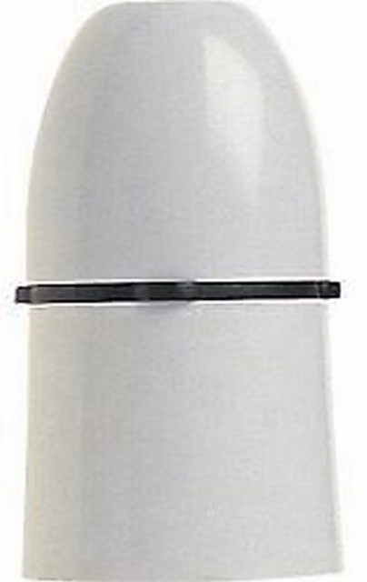 Dencon White Plastic BC Cord Grip Lampholder