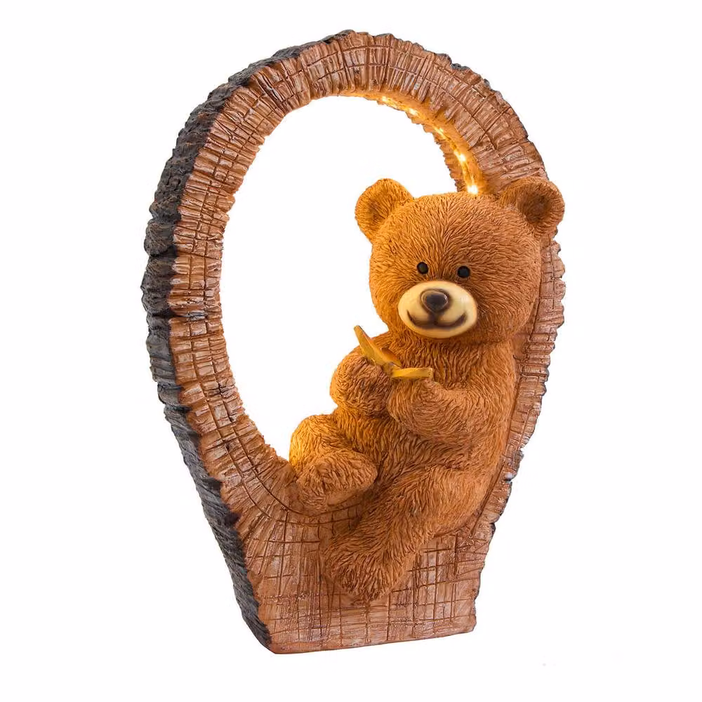 Coopers of Stortford Solar Bear Garden Ornament in Brown Polyresin – 2