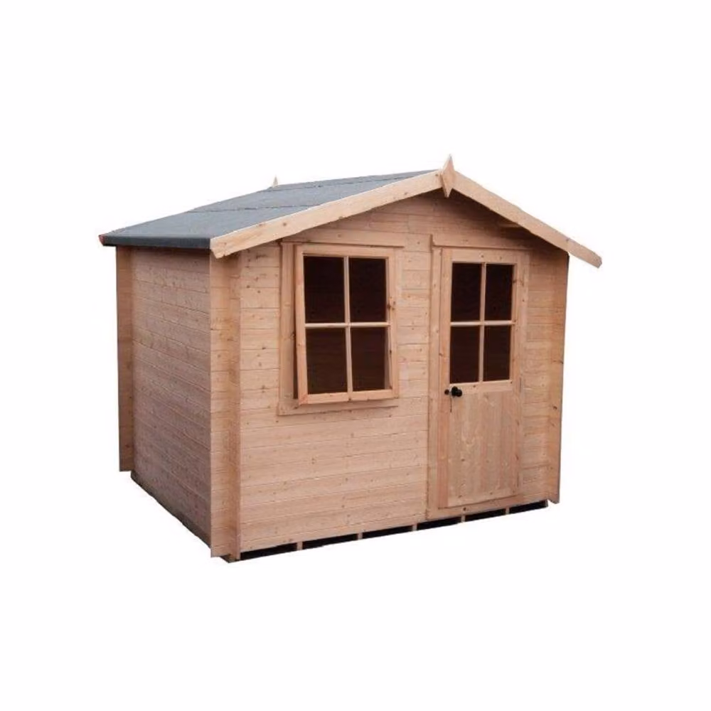 Shires Avesbury Log Cabin Garden Room and Home Office in Brown – 2